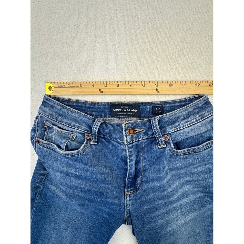 Lucky Brand Sasha Super Skinny Jeans Womens 4/27 Blue Mid Rise Denim - Picture 7 of 13